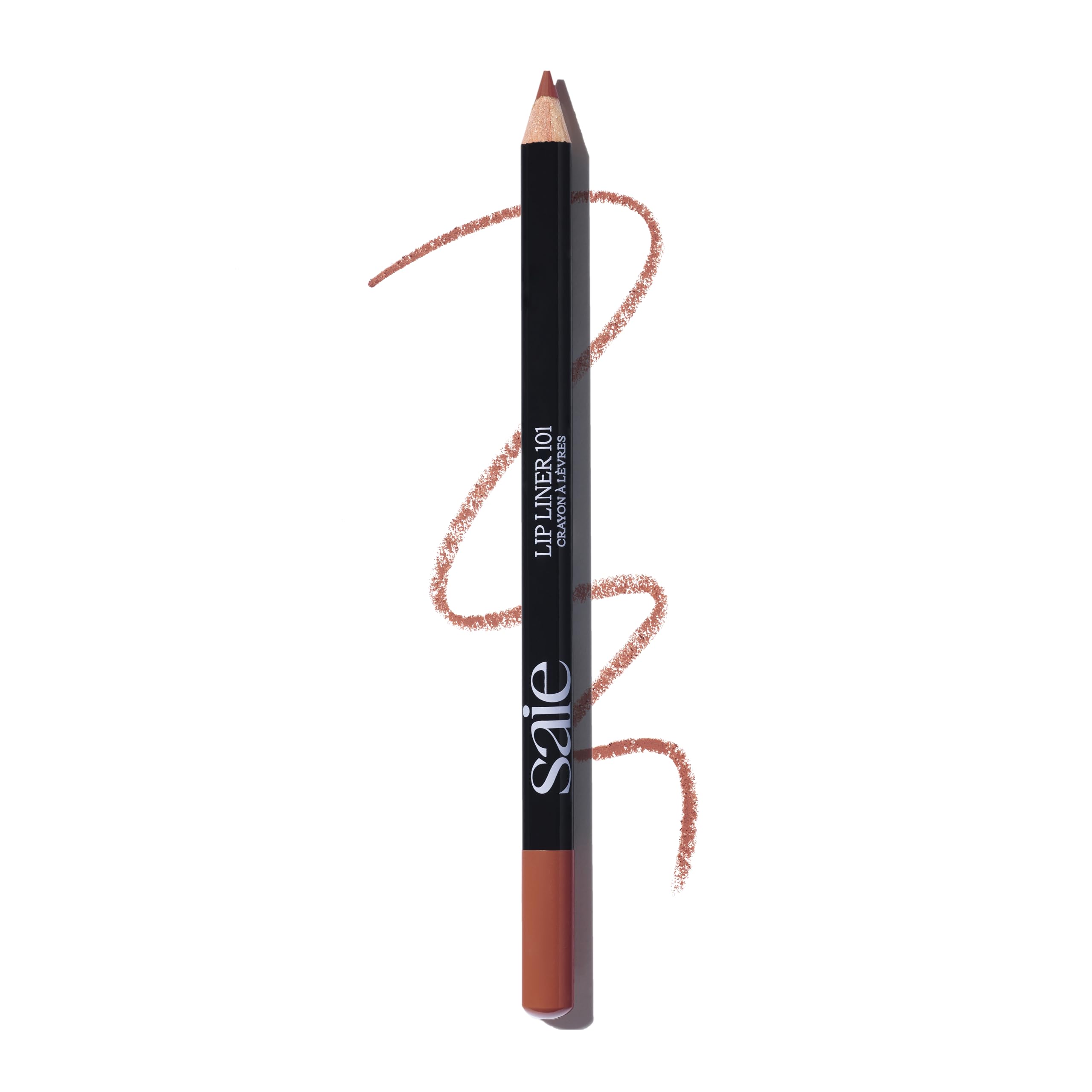 Saie Lip Liner 101 – Creamy Soft Matte Pencil with Shea Butter & Jojoba Oil (Flirt)