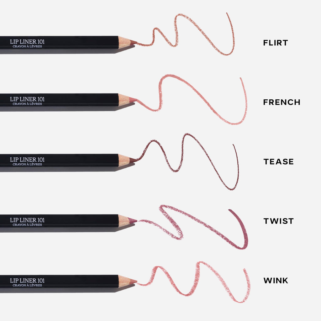 Saie Lip Liner 101 — Creamy Soft Matte Lip Pencil with Shea Butter & Jojoba Oil (French .05 oz)