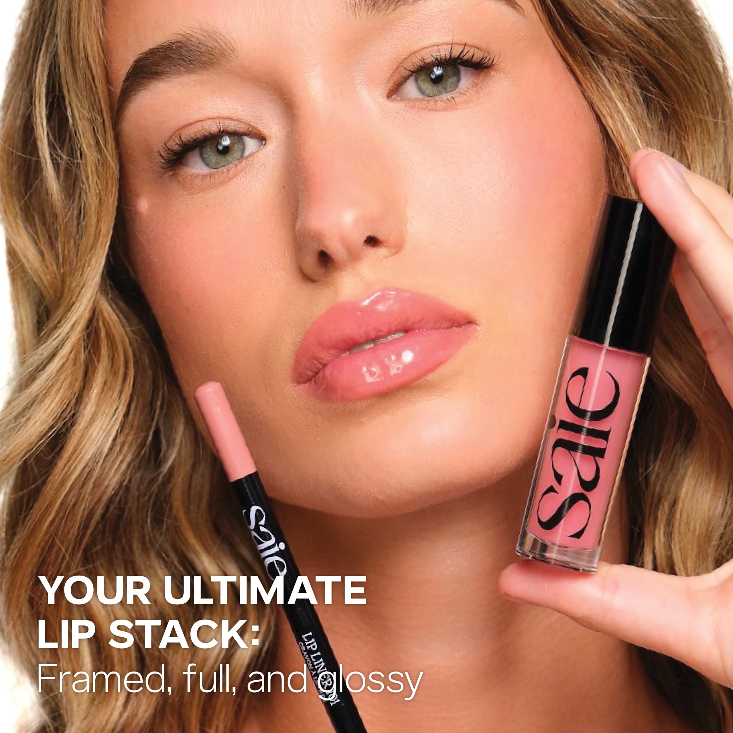 Saie Lip Liner 101 — Creamy Soft Matte Lip Pencil with Shea Butter & Jojoba Oil (French .05 oz)