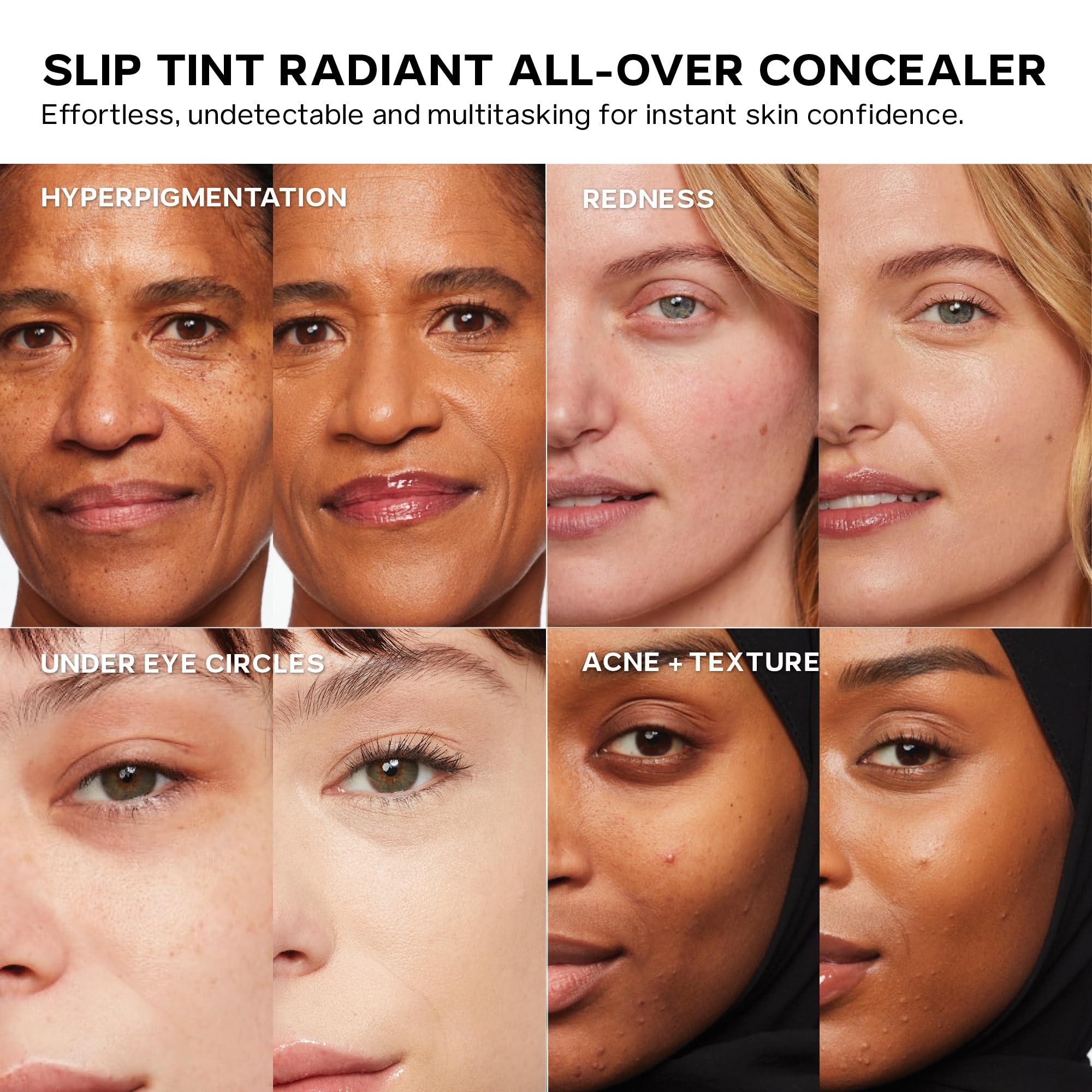 Saie Slip Tint Radiant Concealer & All-Over Makeup – Shade 25 (0.17 oz)