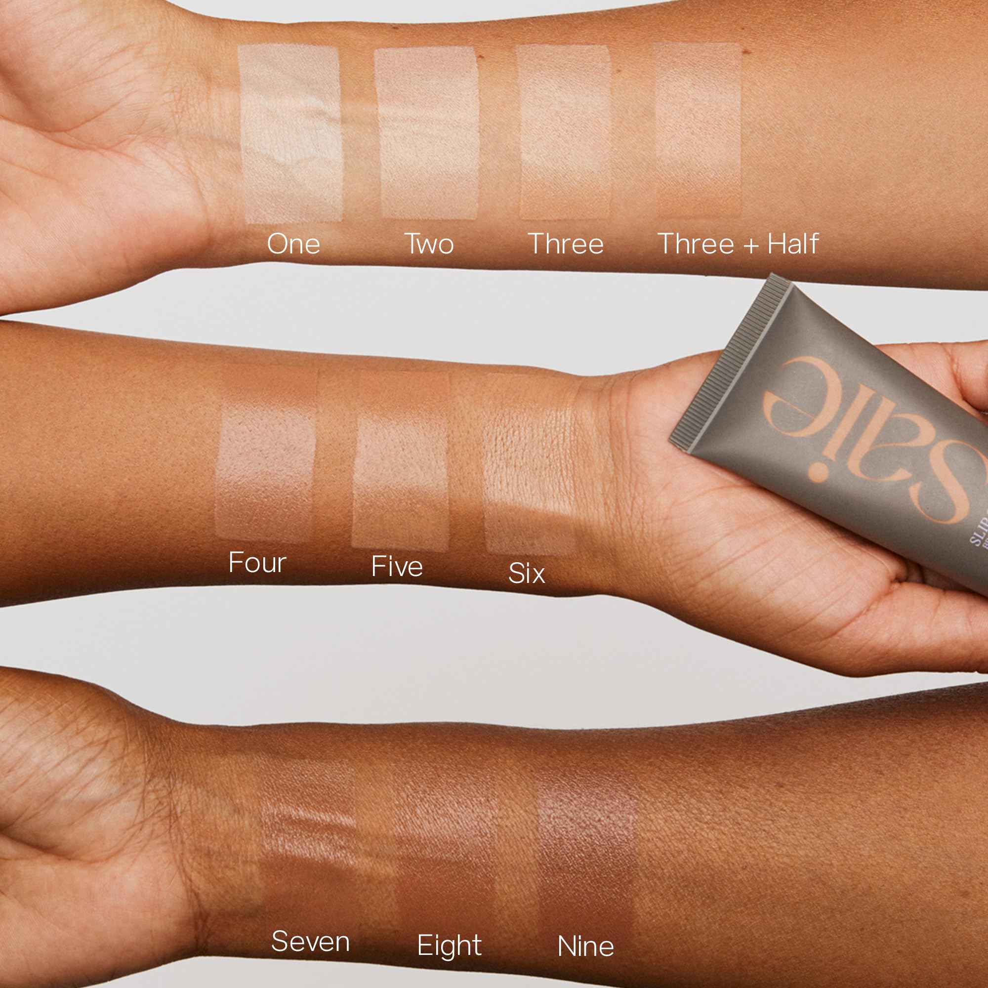 Saie Slip Tint SPF 35 – Light Coverage Tinted Moisturizer (Shade One) | 1.35 oz