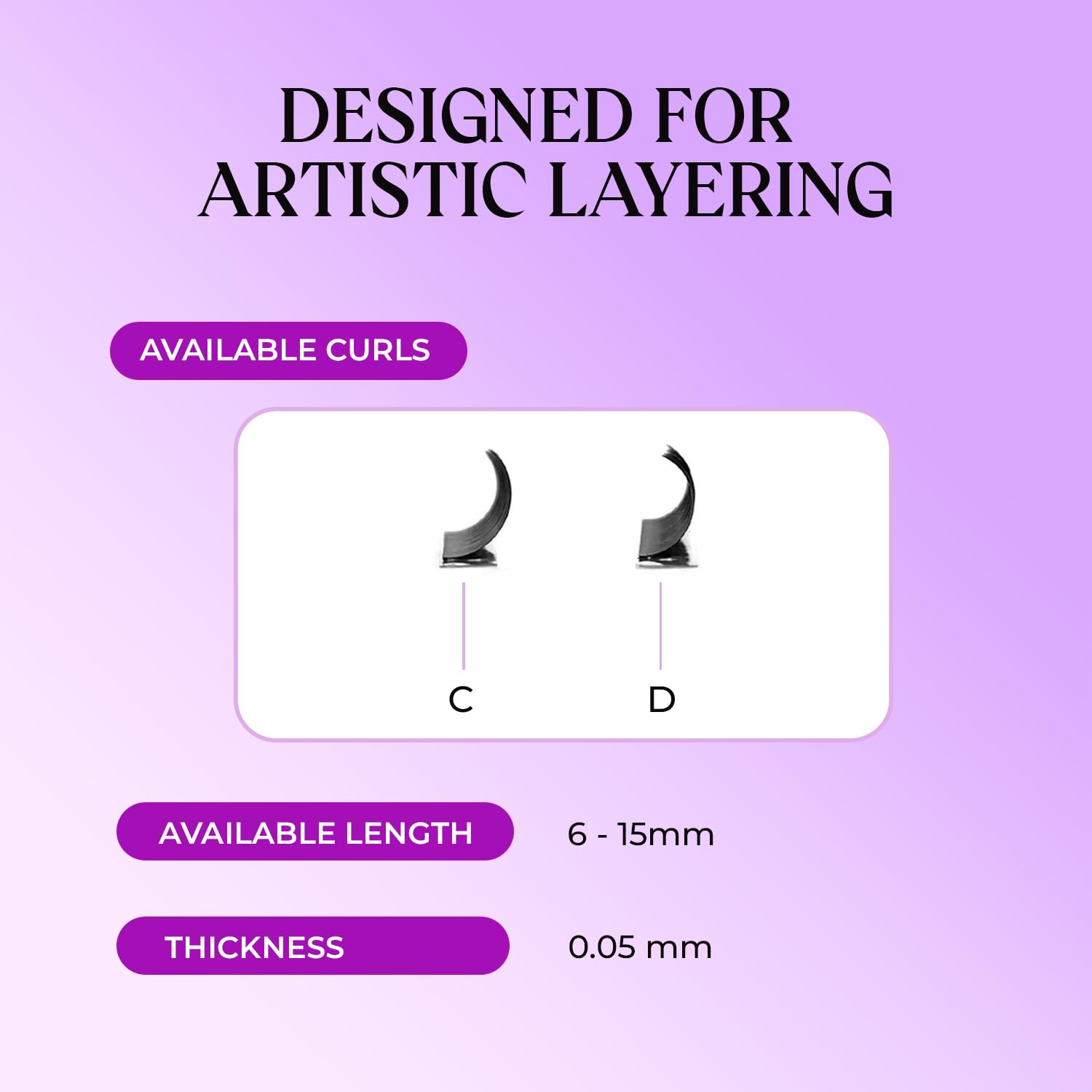 SAIGON LASH Wispy Promade Fans 3D-8D | Narrow Base Laser Tech Eyelash Extensions
