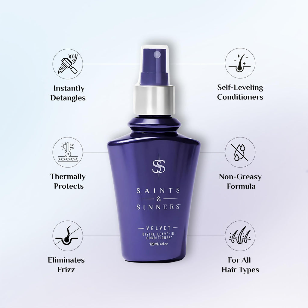 Saints & Sinners Velvet Divine Leave-In Conditioner Spray for All Hair Types
