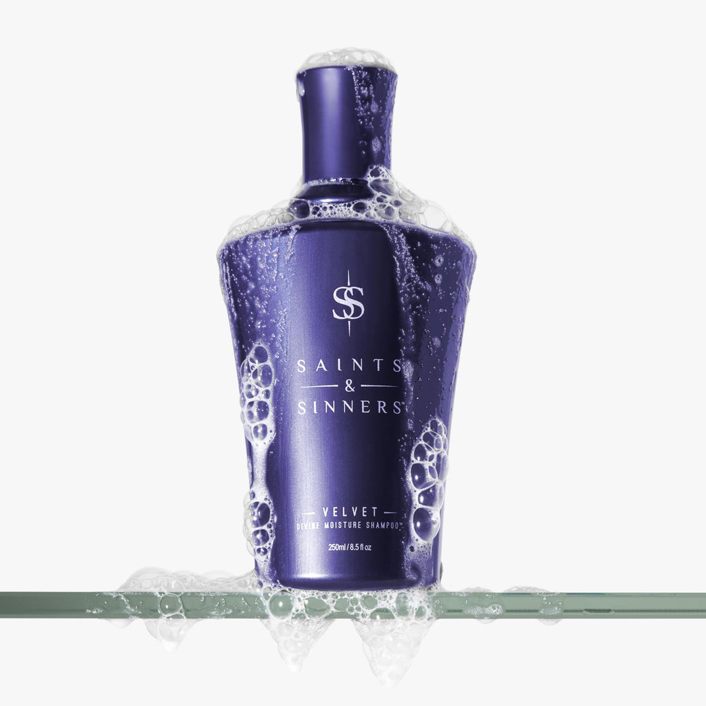 Saints & Sinners Velvet Divine Moisture Shampoo – Sulfate-Free Hydration for Dry, Damaged & Color-Treated Hair (8.5 oz)
