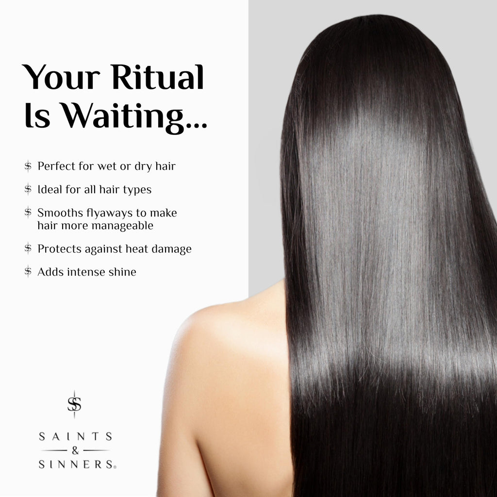 Saints & Sinners Velvet Divine Styling Potion – Award-Winning Thermal Protectant & Anti-Frizz Cream (3.4 oz)