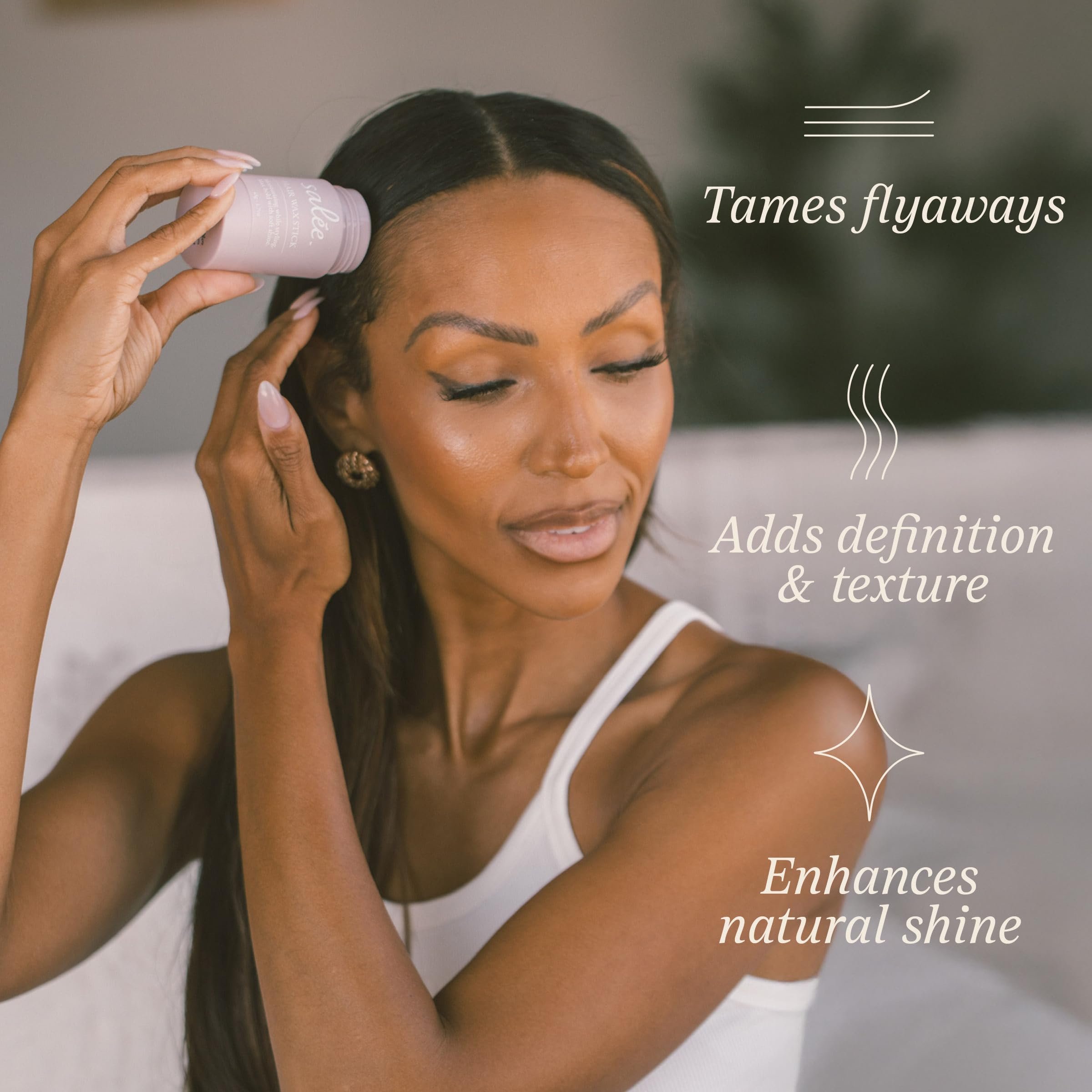 Salée Hair Wax Stick | All-Day Hold for Slick Back Ponytails | Non-Toxic Clean Ingredients