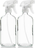 Sally's Organics Empty Glass Spray Bottles 16 oz - Refillable 2 Pack