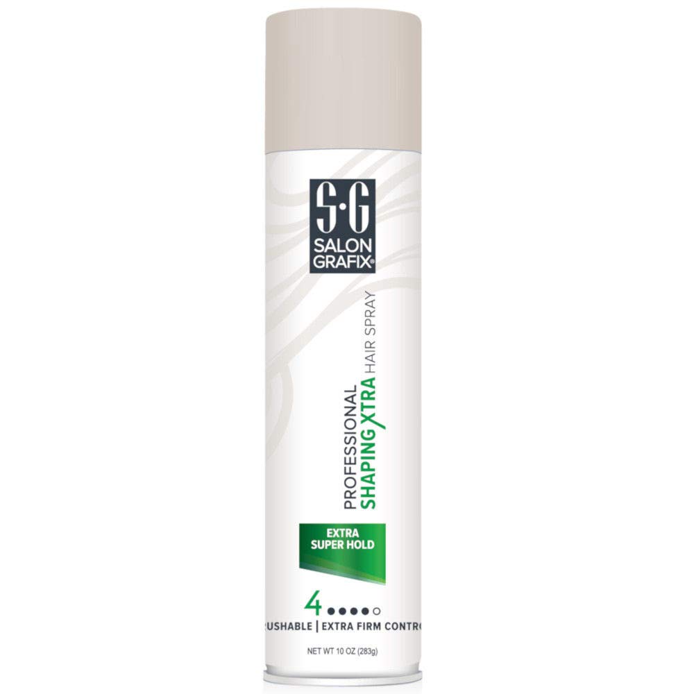 Salon Grafix Profession Shaping Hairspray Extra Super Hold 4 - 10 oz Pack of 3