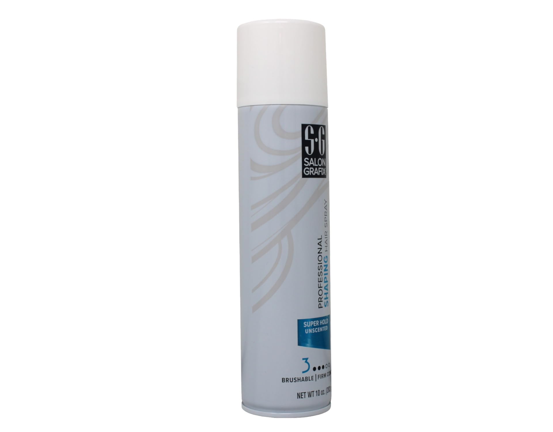 Salon Grafix Shaping Hair Spray Super Hold Unscented 10 oz — Pack of 6