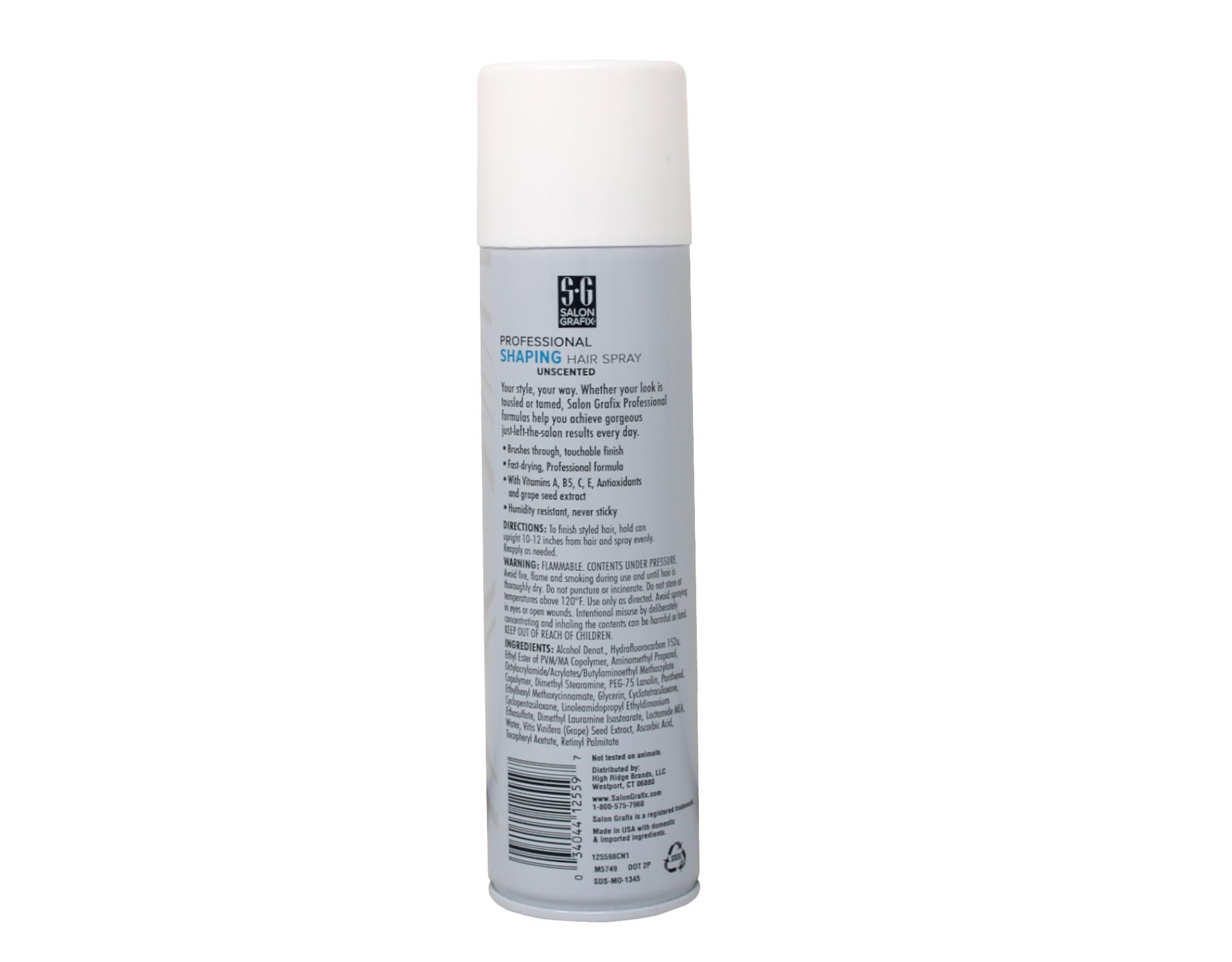 Salon Grafix Professional Shaping Hair Spray – Super Hold, Unscented, 10 oz (Pack of 4)