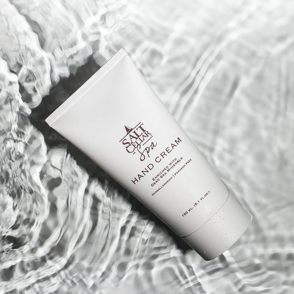 Salt Cellar Spa Dead Sea Mineral Hand Cream | Fast-Absorbing Moisturizer with Glycerin & Olive Oil (5.1 oz)