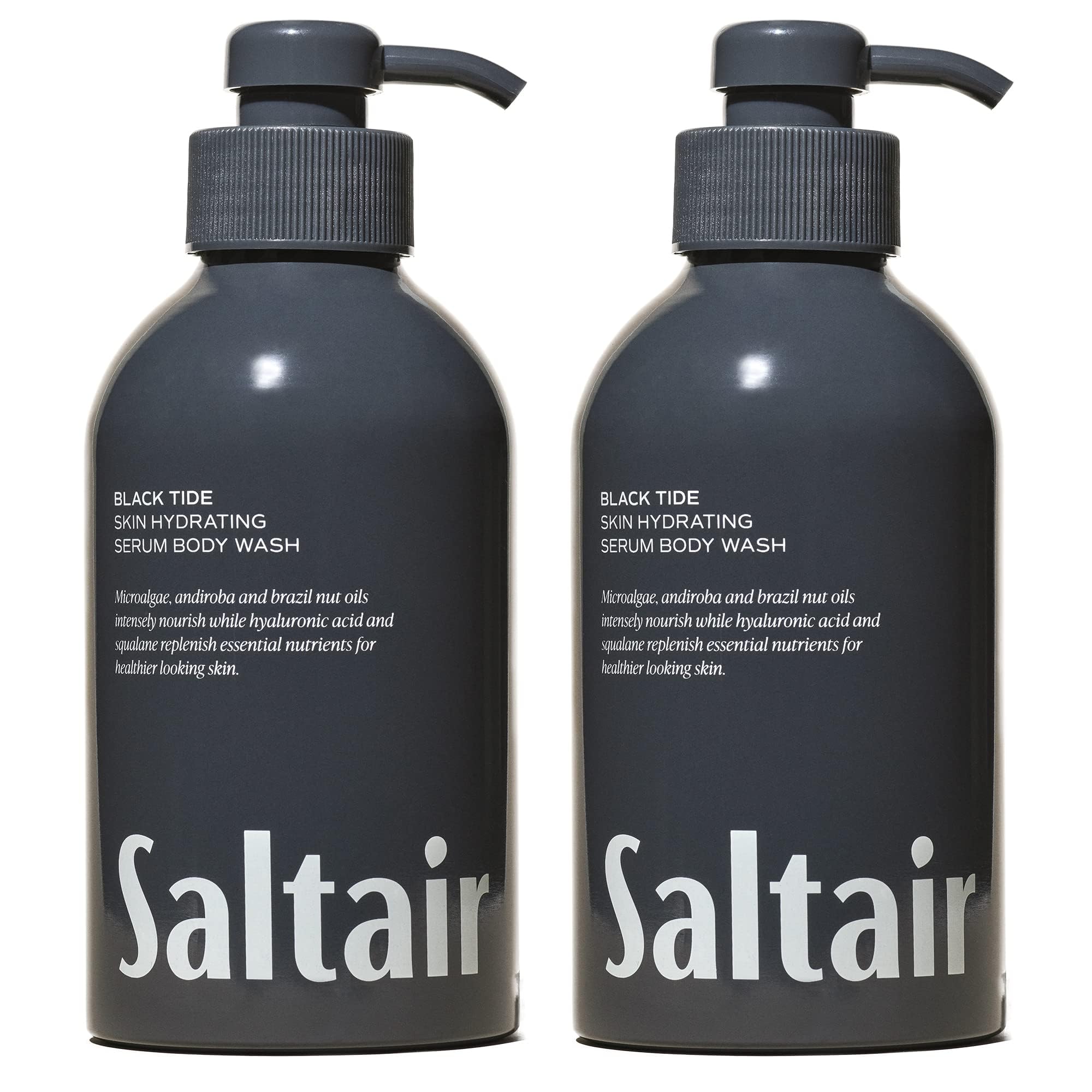 Saltair Black Tide Body Wash 2-Pack – Moisturizing, Vegan Shower Gel with Monoi Oil