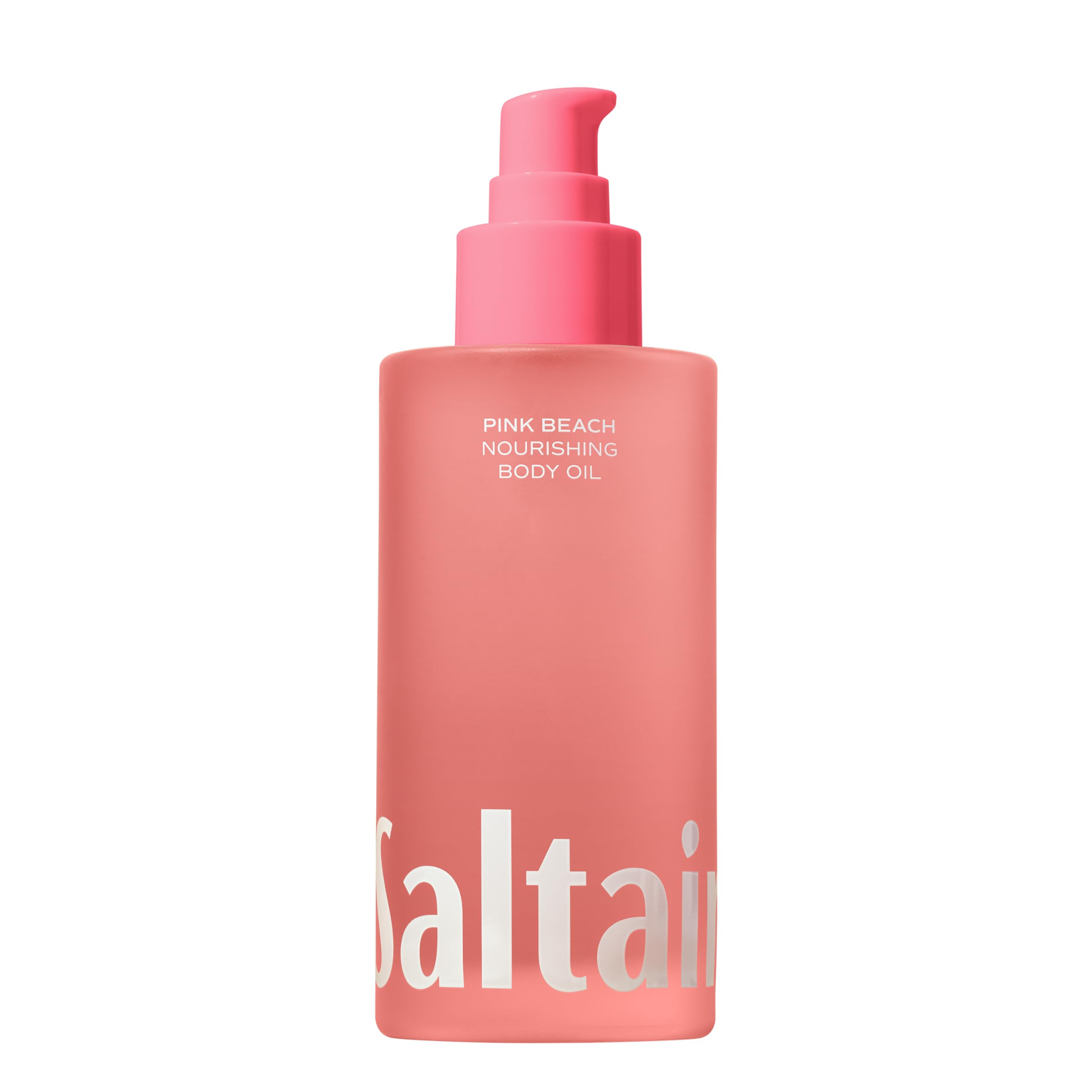 Saltair Body Oil – Pink Beach Scent, Lightweight Hydration for All Skin Types (4oz Pump)