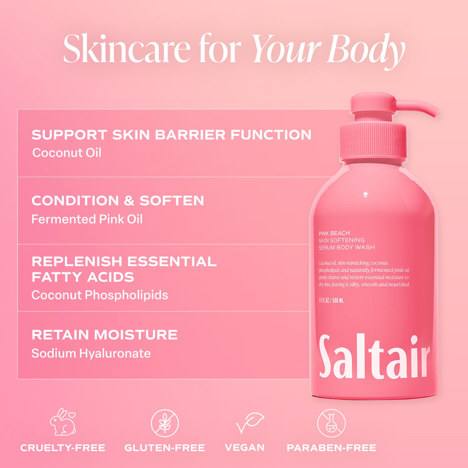 Saltair Body Wash 2-Pack: Signature Santal Bloom & Pink Beach – Moisturizing Shower Gel