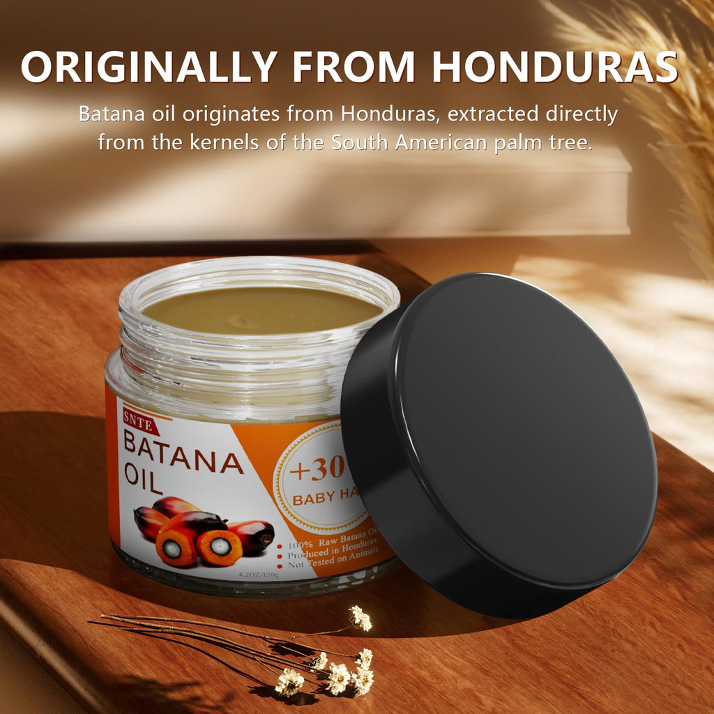 Samnyte Batana Oil for Hair Growth — Organic Honduran Batana Oil (4.2 oz)