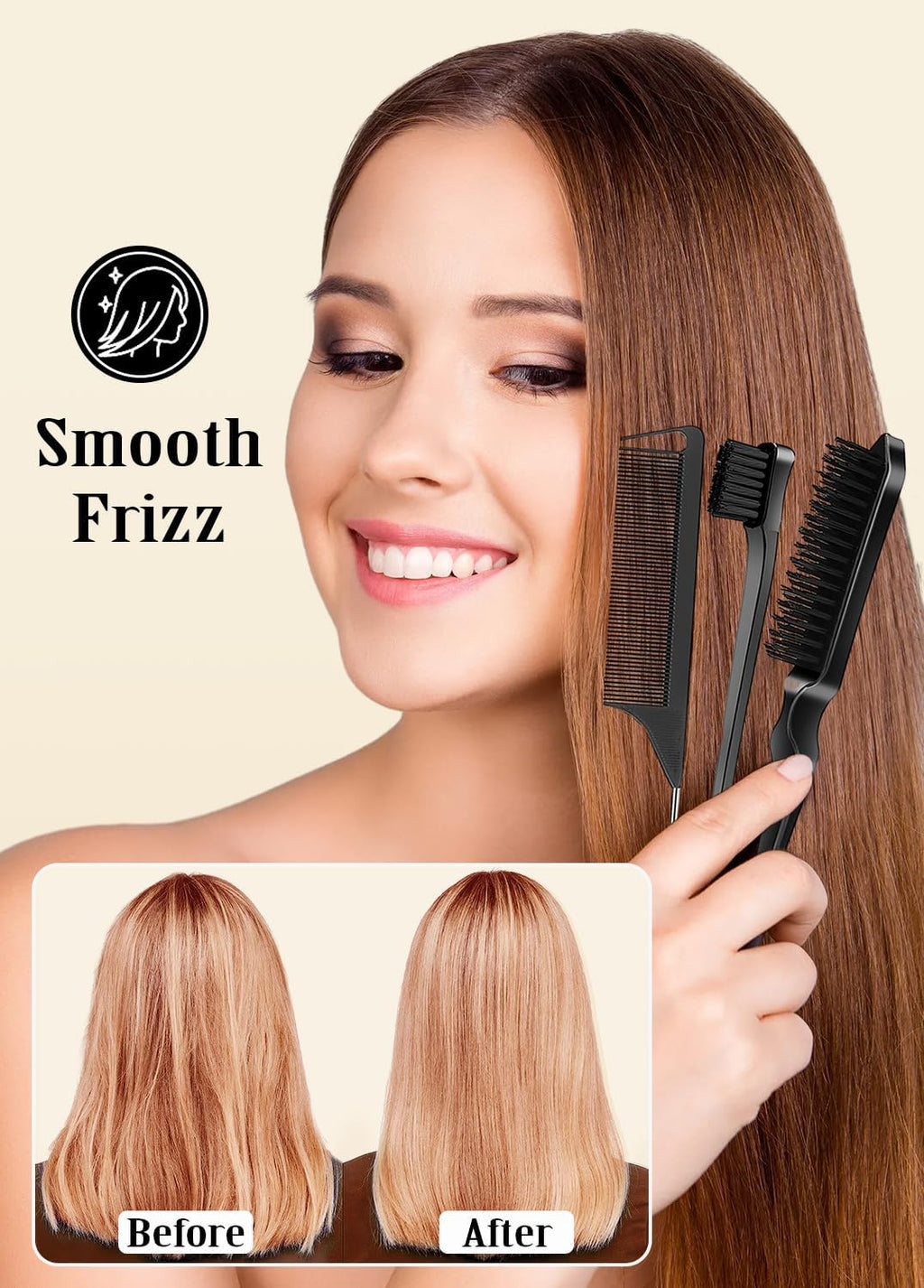 Samnyte Hair Wax Stick 5-Piece Set – Flyaway Tamer, Edge Control, Smoothing for Women, Teens & Kids