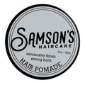 SAMSON'S HAIRCARE Pomade — All-Day Hold, Water-Based, Natural Shine (3 oz)