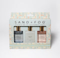 Sand + Fog Perfume Oil Discovery Set — Violet Sandalwood, Vanilla Musk, Jasmine Cedarwood (3 x 0.5 oz)