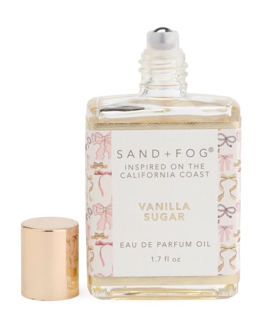 Sand + Fog Vanilla Sugar EDP Oil – California Coast Inspired, 1.7 fl oz Rollerball