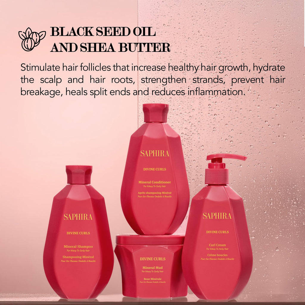 Saphira Divine Curls Conditioner - 8.5oz / 250ml | Hydrating Curl Care