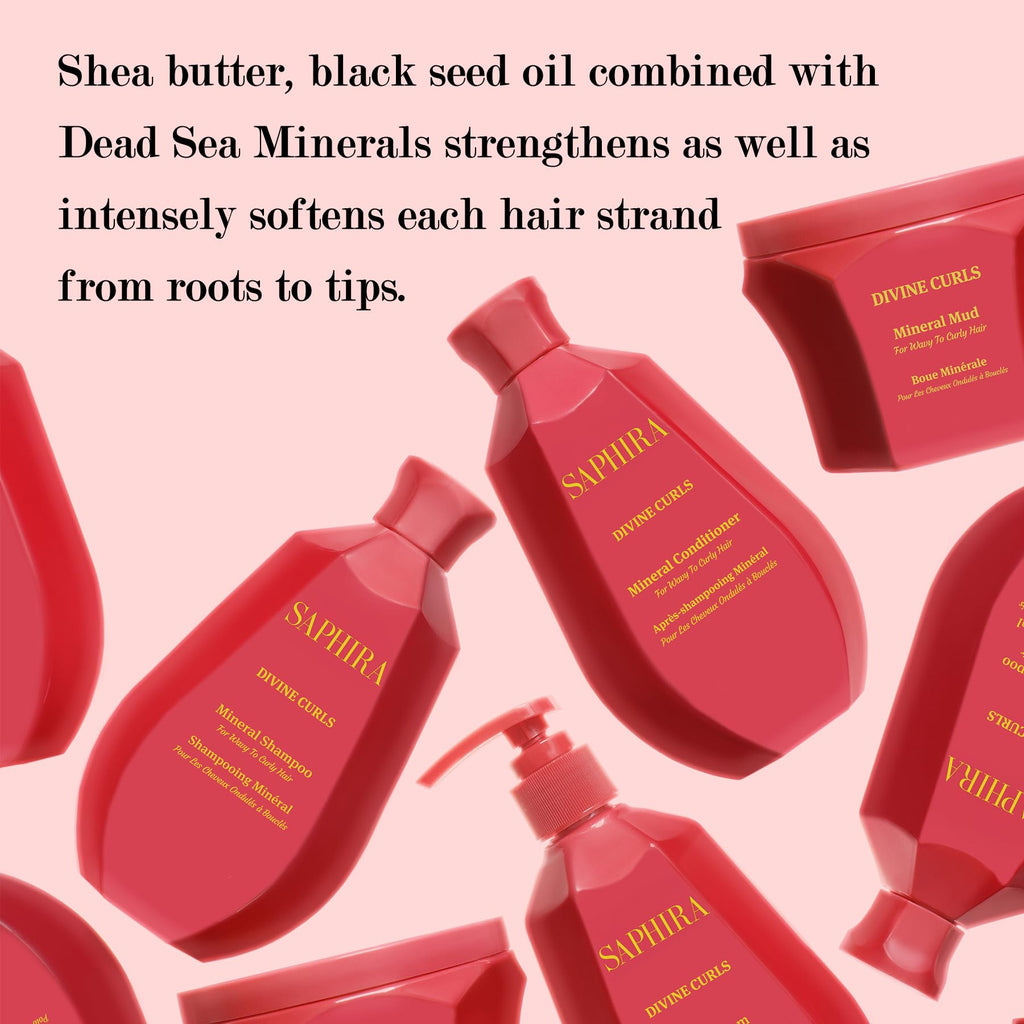 Saphira Divine Curls Conditioner - 8.5oz / 250ml | Hydrating Curl Care