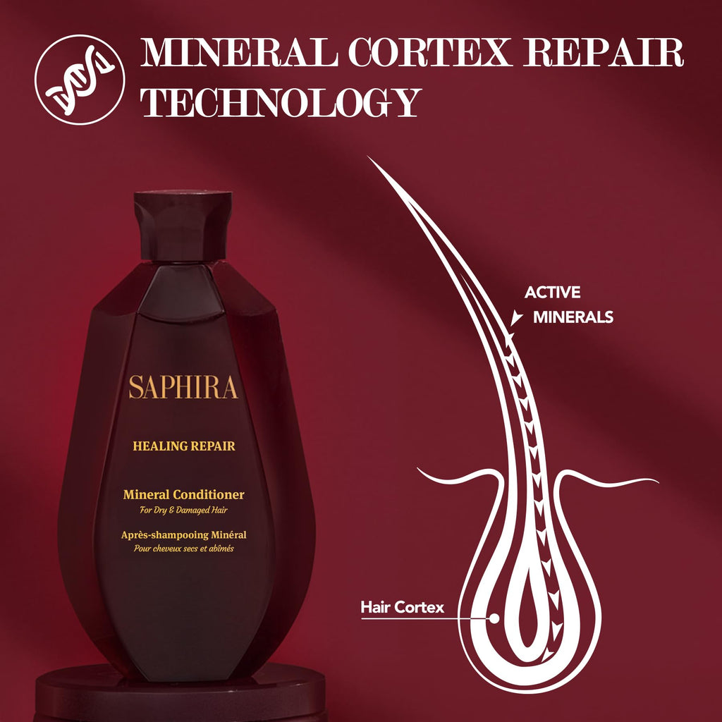 Saphira Healing Repair Conditioner 8.5oz / 250ml | Nourish & Detangle Hair