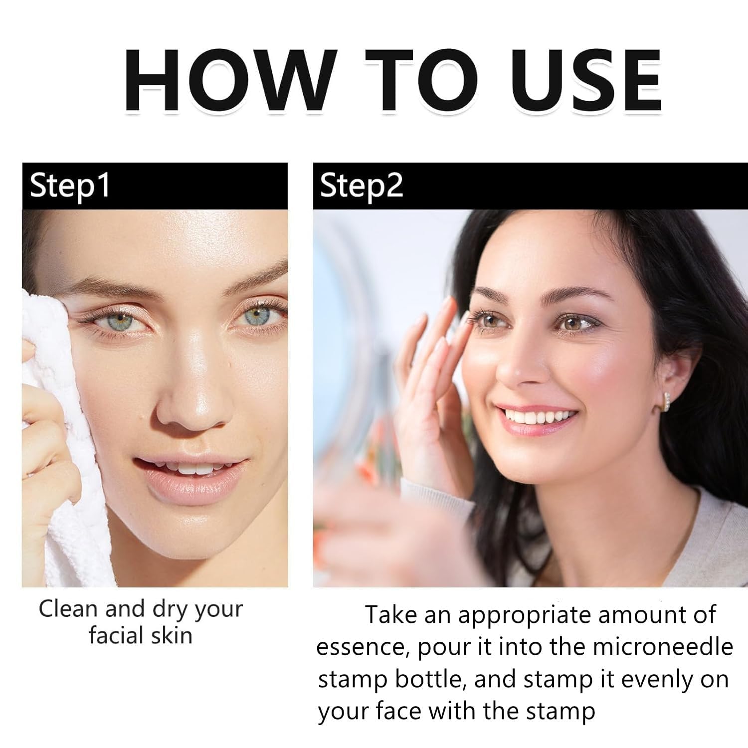 Saranova Beauty Micro Infusion System for Face — Moisturizing Serum & Stamp (1-Month Supply)