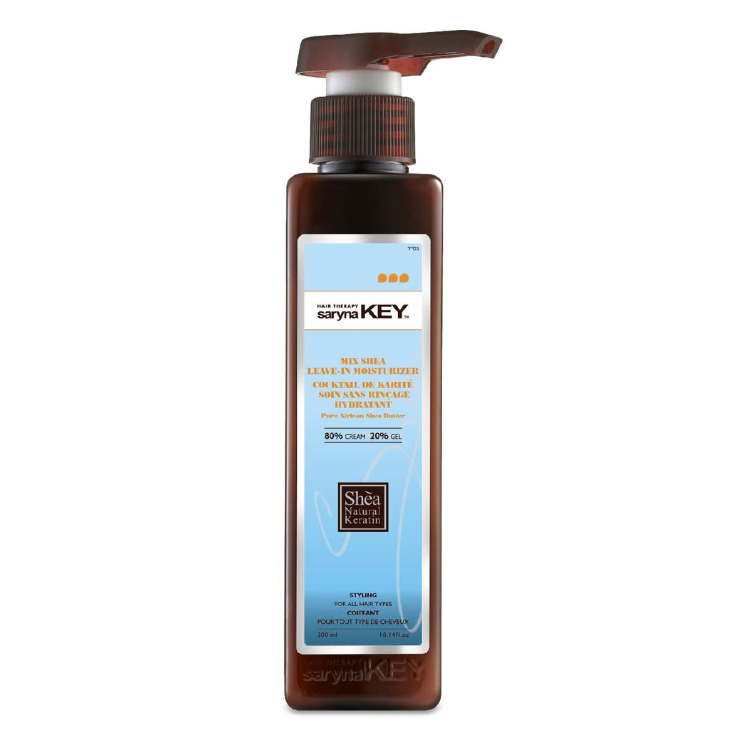 Saryna Key Mixed Shea 80/20% Leave-In Moisturizer – Lightweight Hold for Soft Waves & Loose Curls (300ml/10.14oz)