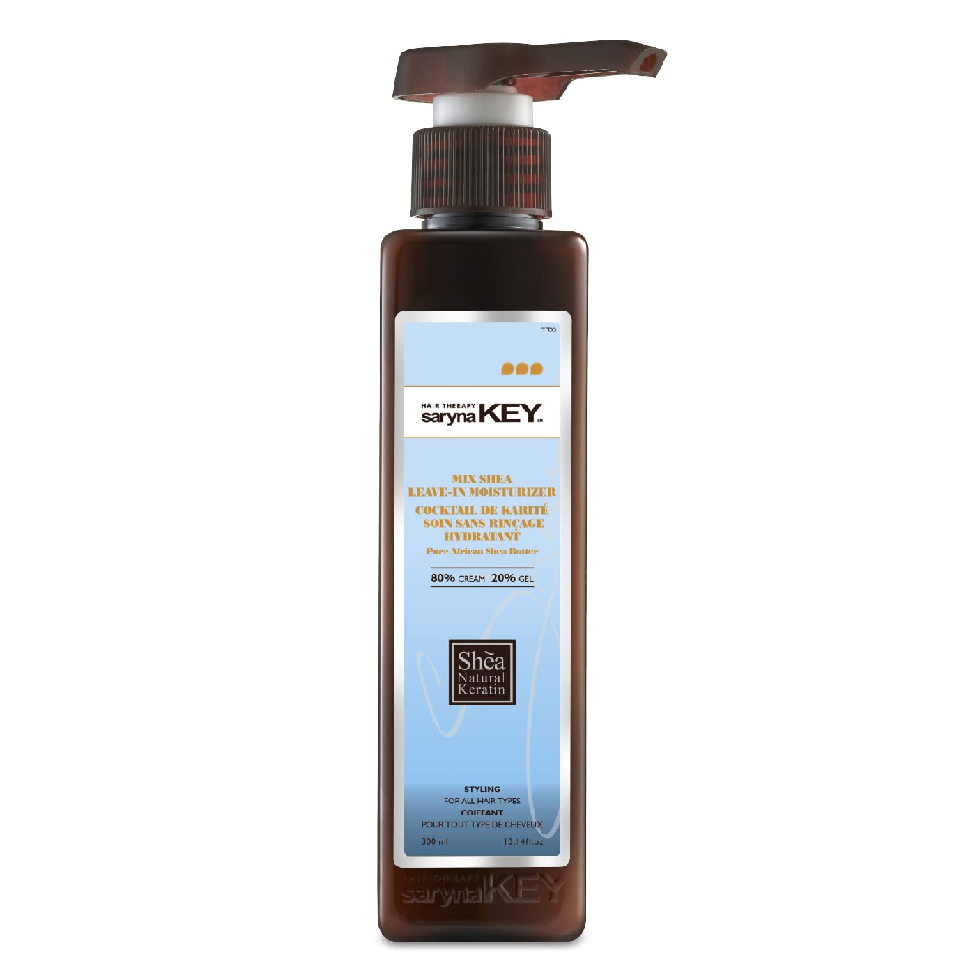 Saryna Key Mixed Shea 80/20% Leave-In Moisturizer – Lightweight Hold for Soft Waves & Loose Curls (300ml/10.14oz)