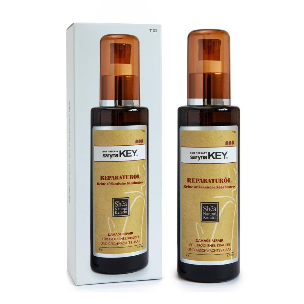 Saryna Key Hair Serum Repair Oil – Shea Butter Treatment for Frizz Control & Color-Safe Shine (1.87 oz)
