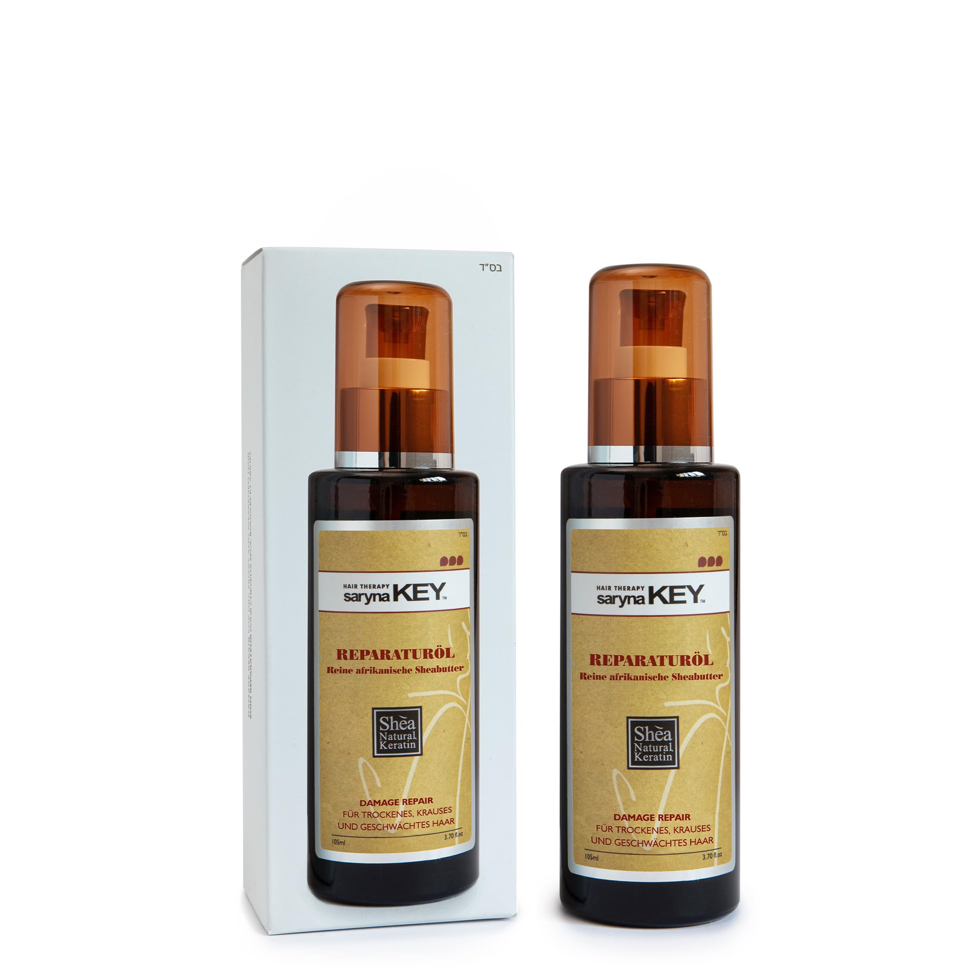 Saryna Key Hair Repair Oil – Shea Butter Serum for Damaged, Frizzy Hair (3.55 oz)