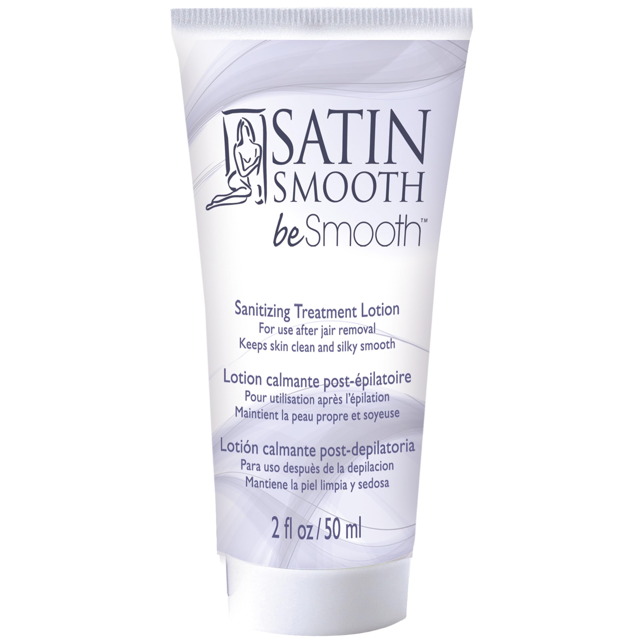 SATIN SMOOTH beSmooth After Wax Lotion – Post-Wax Care, Soothing Hydration, 2 fl oz