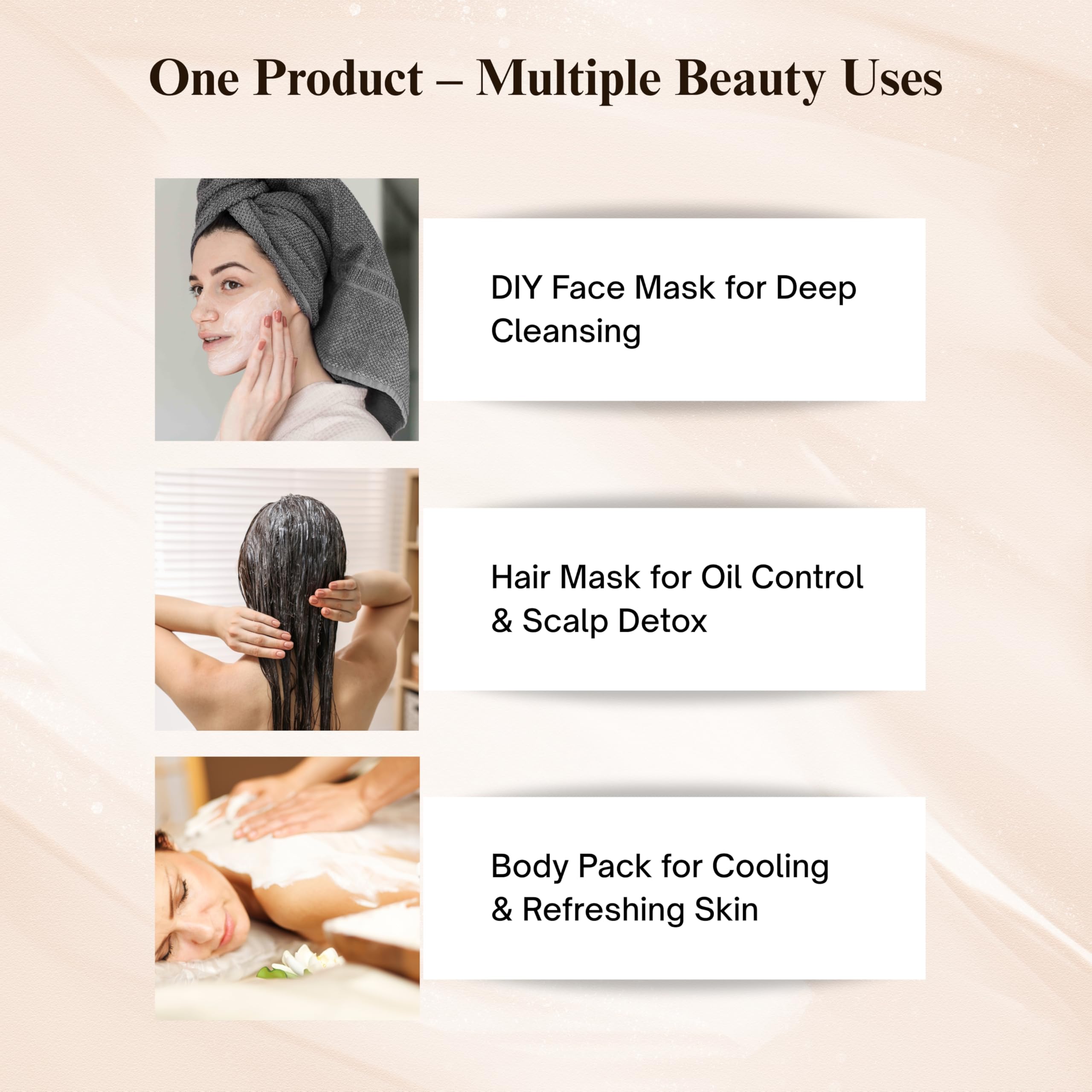 SATTVAYA Multani Mitti Powder – Pure Fuller’s Earth Face Pack for Oily Skin & Deep Cleansing