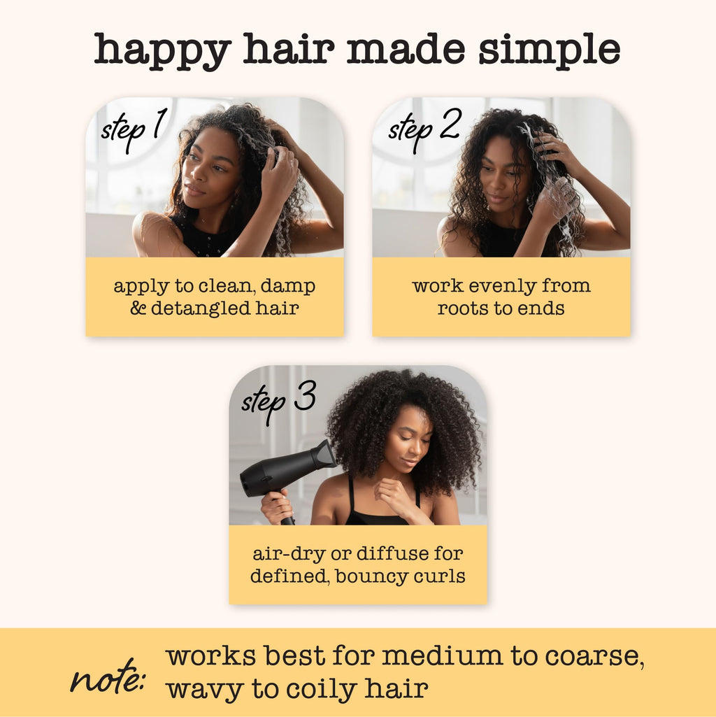 SAUCE BEAUTY Crème Brulee Curl Custard – Frizz Control & Curl Defining Cream for Wavy & Coily Hair