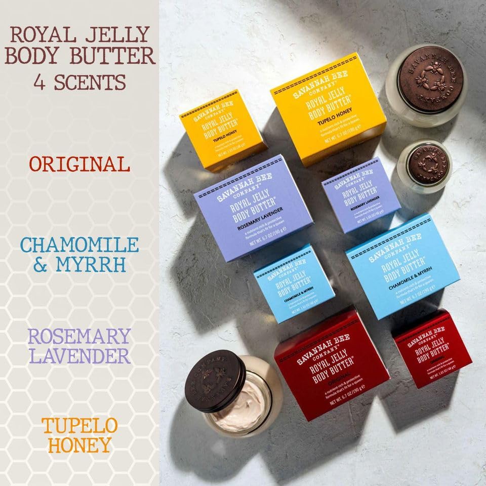 Savannah Bee Company Royal Jelly Body Butter – Deep Hydration for Soft, Glowing Skin
