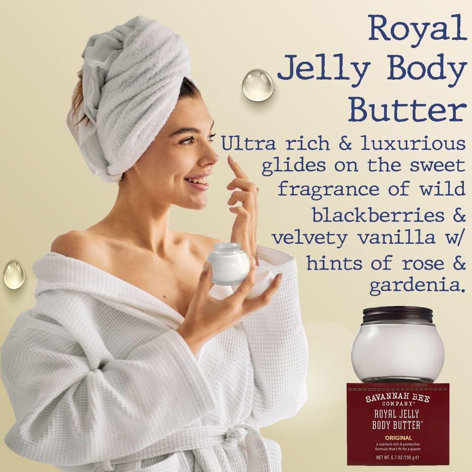 Savannah Bee Company Royal Jelly Body Butter – Deep Hydration for Soft, Glowing Skin
