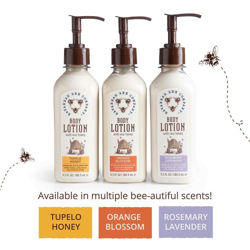 Savannah Bee Company Honey Body Lotion – All Natural Lotion for Women and Men