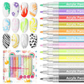 SAVILAND 12 Colors Nail Art Pens Set – Fine-Tip Acrylic Paint Pens for DIY Nail Design