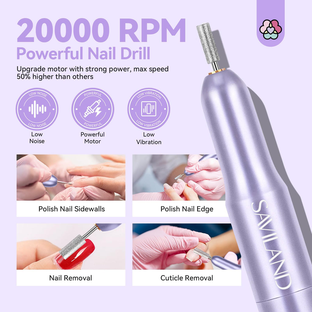 SAVILAND Acrylic Nail Kit with Drill – Professional DIY Salon Set