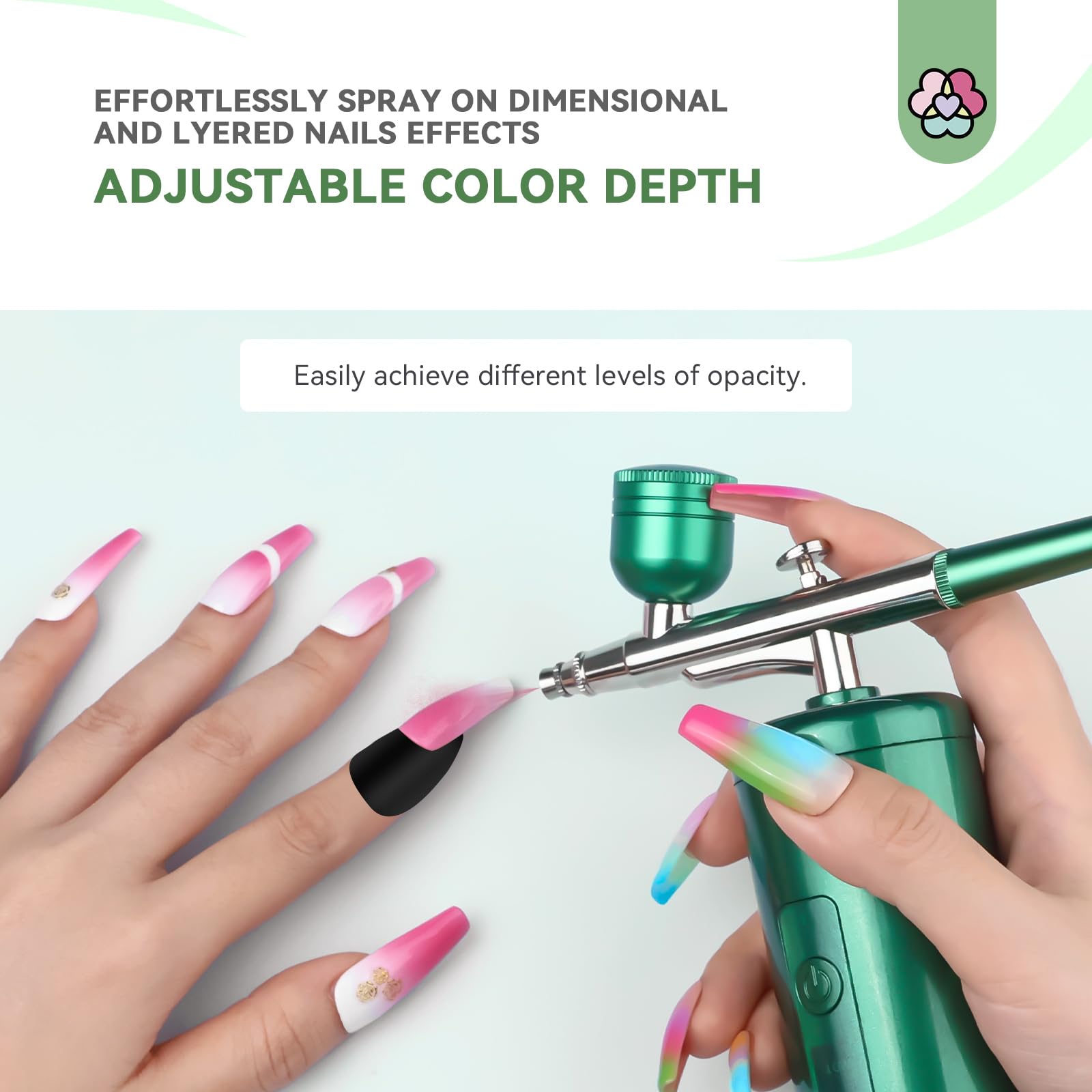 SAVILAND Airbrush for Nails Kit – Cordless Nail Art System for Pro DIY Decor
