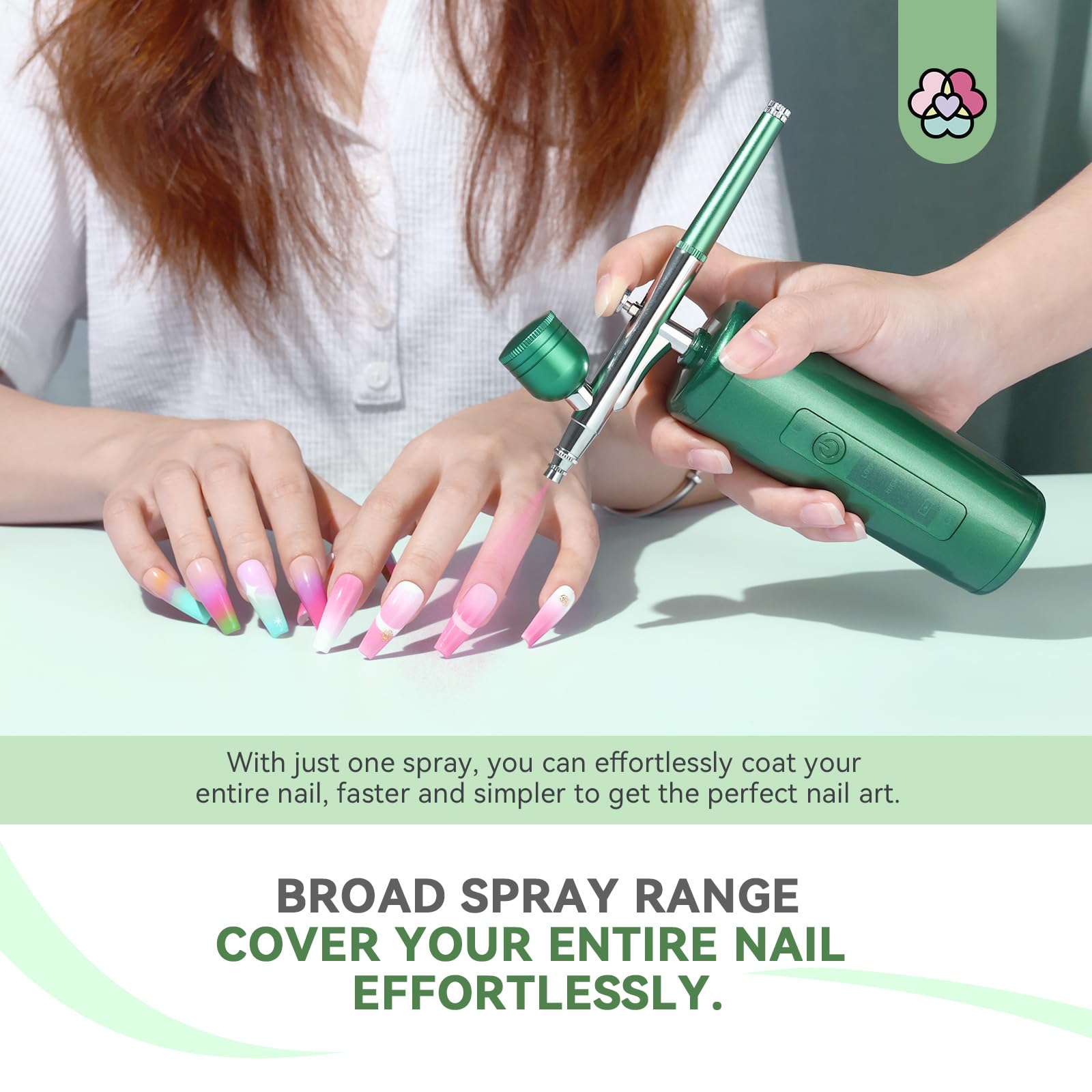SAVILAND Airbrush for Nails Kit – Cordless Nail Art System for Pro DIY Decor