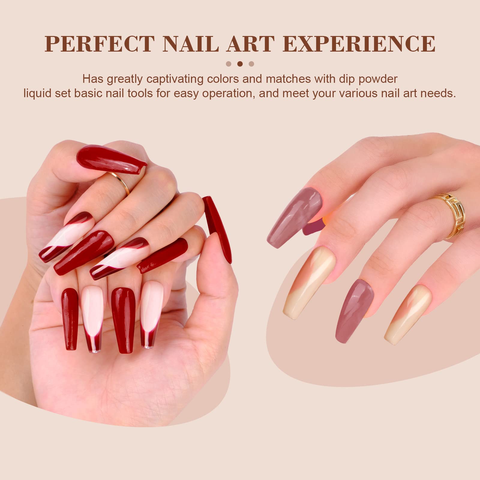 SAVILAND 49 PCS Dip Nails Starter Kit – 40 Colors, Air-Dry Formula, Base, Top Coat & Activator