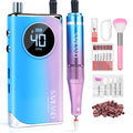 SAVILAND Electric Nail Drill 40000RPM – Pro Kit (56 Sanding Bands, 12 Bits) Rechargeable Nail File for Acrylic, Gel, and Polishing