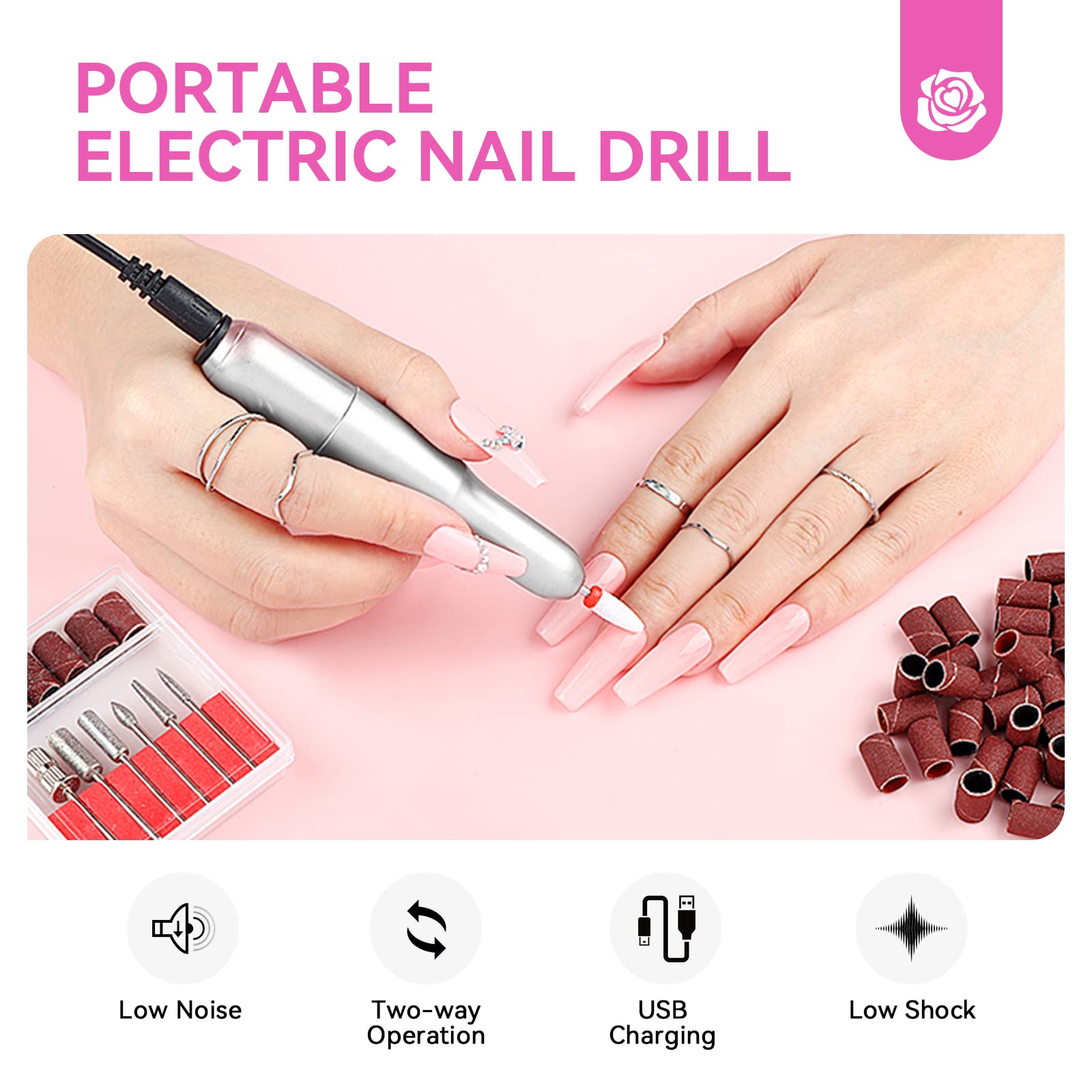 SAVILAND 1# Acrylic Nail Kit for Beginners — All-in-One Starter Set with Gel Polish, Drill & UV Light
