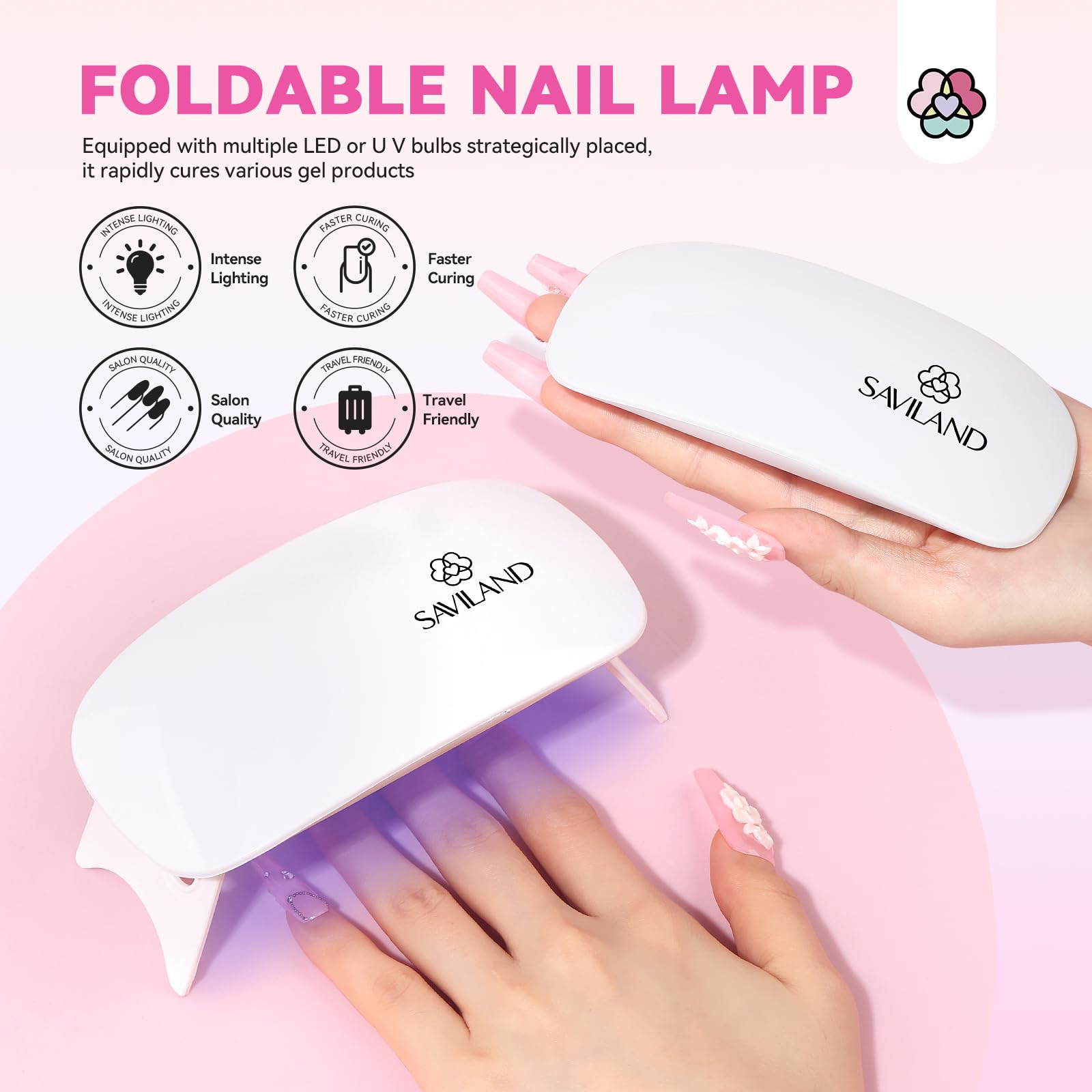 SAVILAND Acrylic Nail Kit with Everything | Beginner DIY Nails Set
