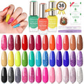 SAVILAND Nail Polish Set Air-Dry: 36 Colors, Base & Top Coat, Beginner Friendly