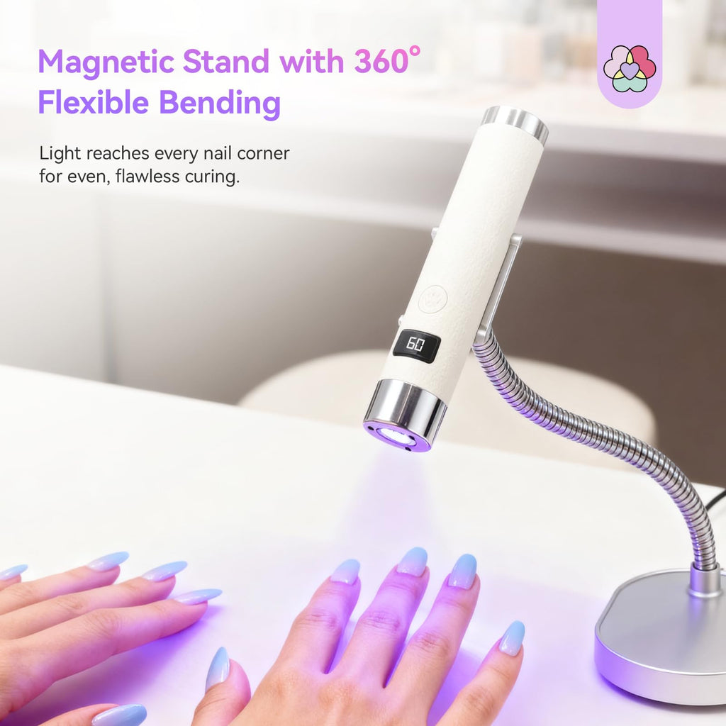 SAVILAND UV Light for Gel Nails – 10s Flash Cure, Sensor Auto-Start & 360° Coverage
