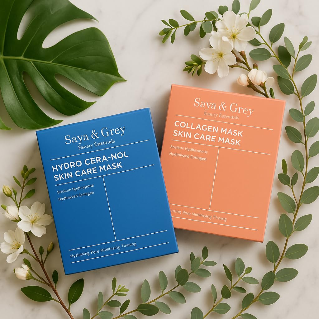 Saya & Grey Hydro Cera-Nol Face Mask (4-Pack) — Deep Hydration, Firming & Brightening
