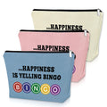 Sazuwu 3PCS Bingo Gifts Makeup Bag Set – Lucky Bingo Themed Cosmetic Bags for Adults