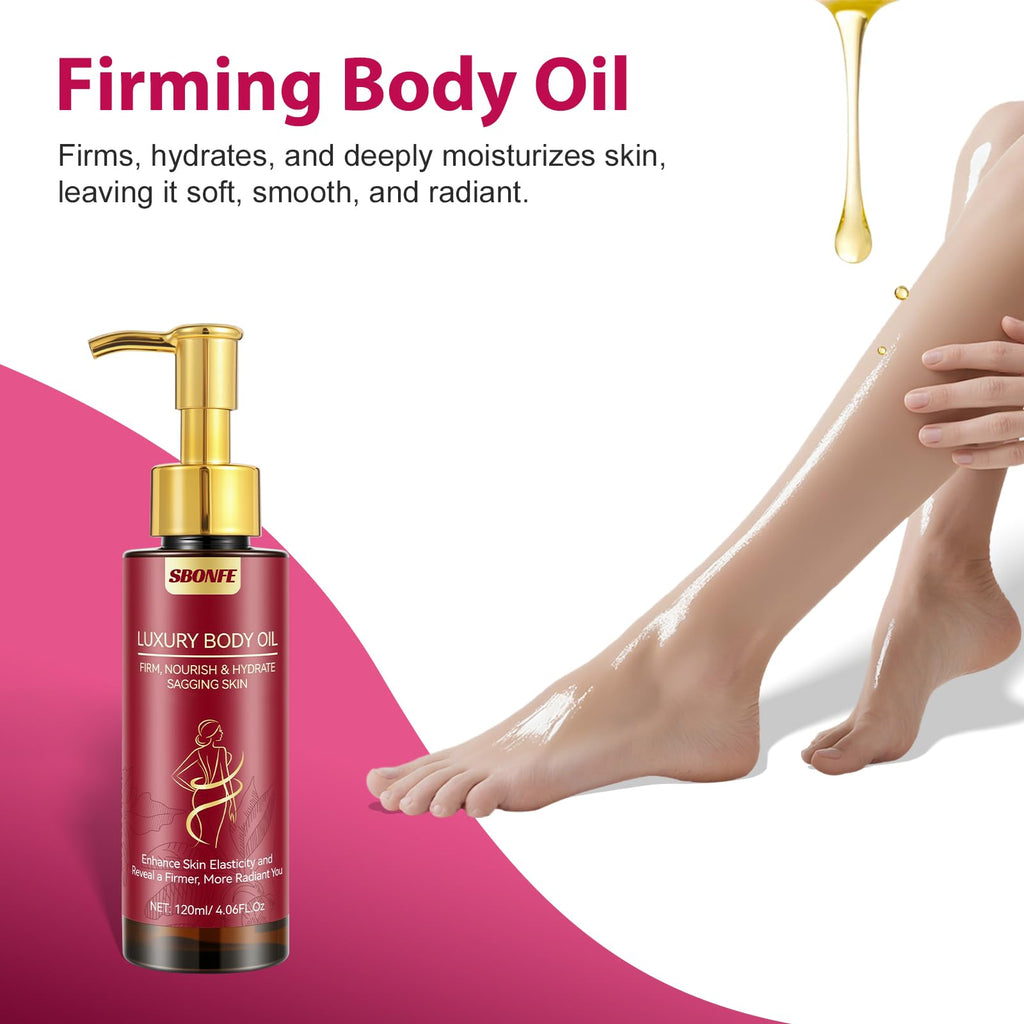 SBONFE Body Firming Oil for Crepe Skin – Lightweight, Hydrating After-Shower Treatment